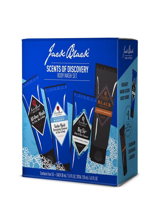 Jack Black - Variety Kit Body & Hair Cleanser Collection Set for Men - Mens Body Wash Travel Size (4-Pack) - Image 5